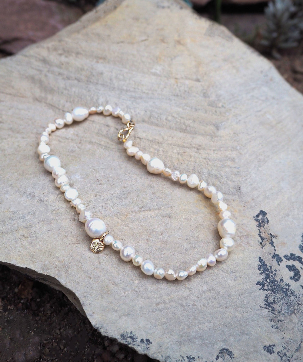 Elysia Cascade Pearl Necklace - Soleya Jewellery