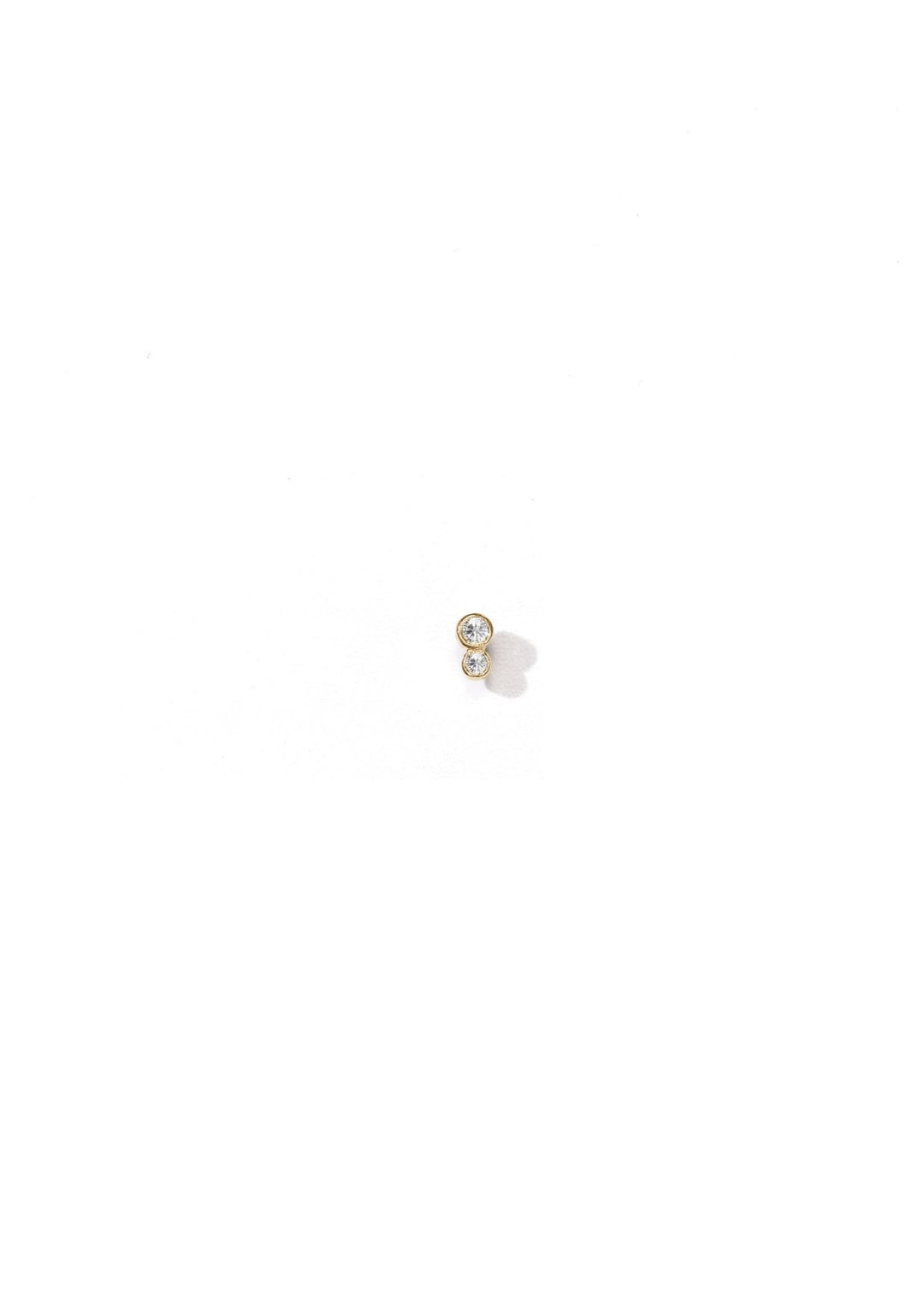 Elysia Whisper Diamond Duo Stud - Soleya Jewellery