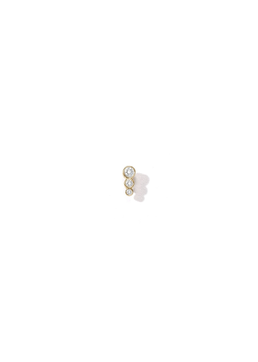 Elysia Whisper Diamond Trio Stud - Soleya Jewellery